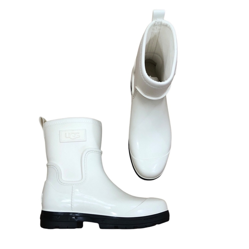 NIB UGG Droplet Mid Rain Boots Size 9 White